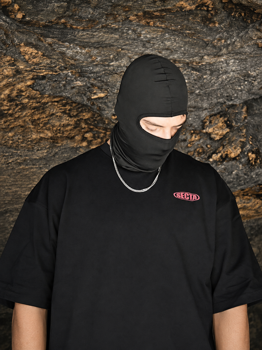 Secta 002 Siyah Oversize Tişört