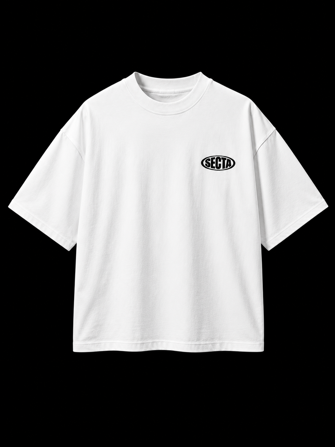 Secta 001 Beyaz Oversize Tişört